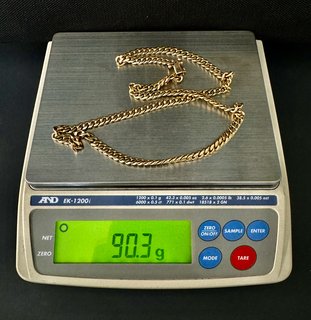 Weight of gold chain